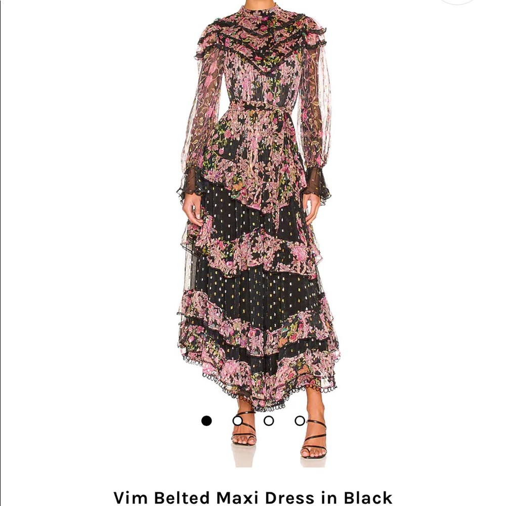 NWT Hemant and Nandita Vim Belted Maxi Dress